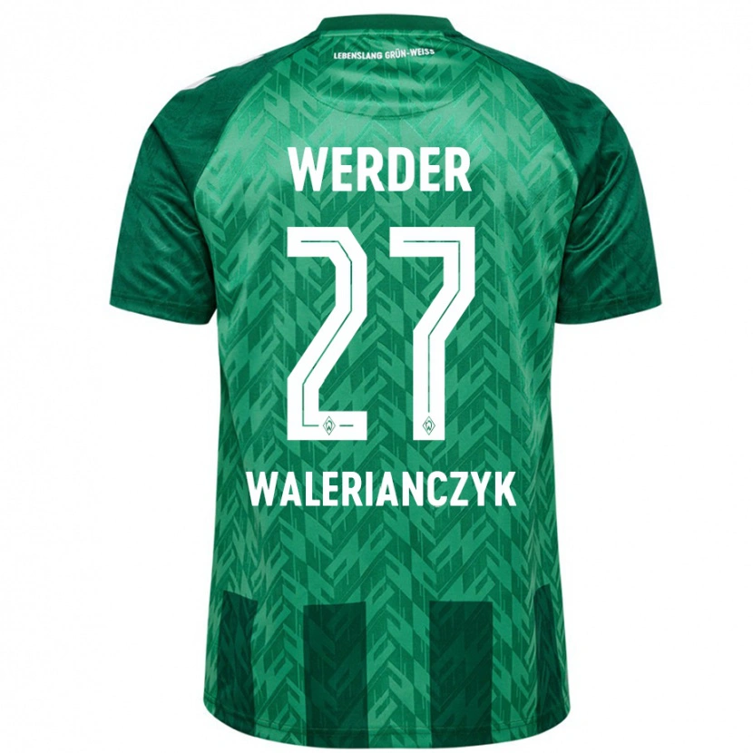 Danxen Niño Camiseta Dennis Walerianczyk #27 Verde 1ª Equipación 2024/25 La Camisa