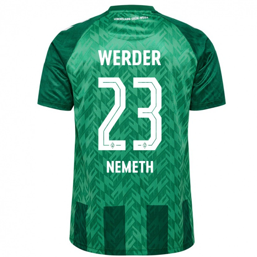 Danxen Niño Camiseta Hanna Németh #23 Verde 1ª Equipación 2024/25 La Camisa