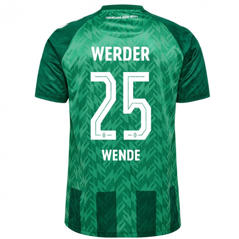 Danxen Niño Camiseta Johanna Wende #25 Verde 1ª Equipación 2024/25 La Camisa