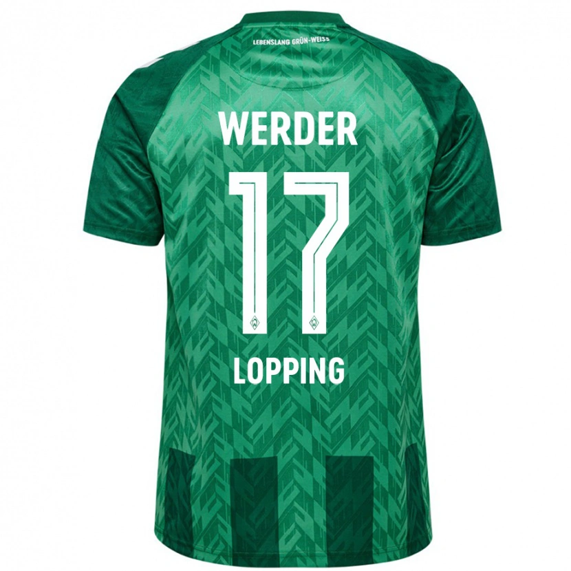 Danxen Niño Camiseta Jakob Löpping #17 Verde 1ª Equipación 2024/25 La Camisa