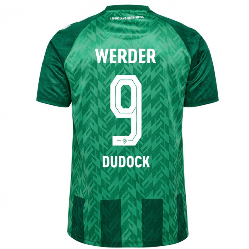 Danxen Niño Camiseta Joshua Dudock #9 Verde 1ª Equipación 2024/25 La Camisa