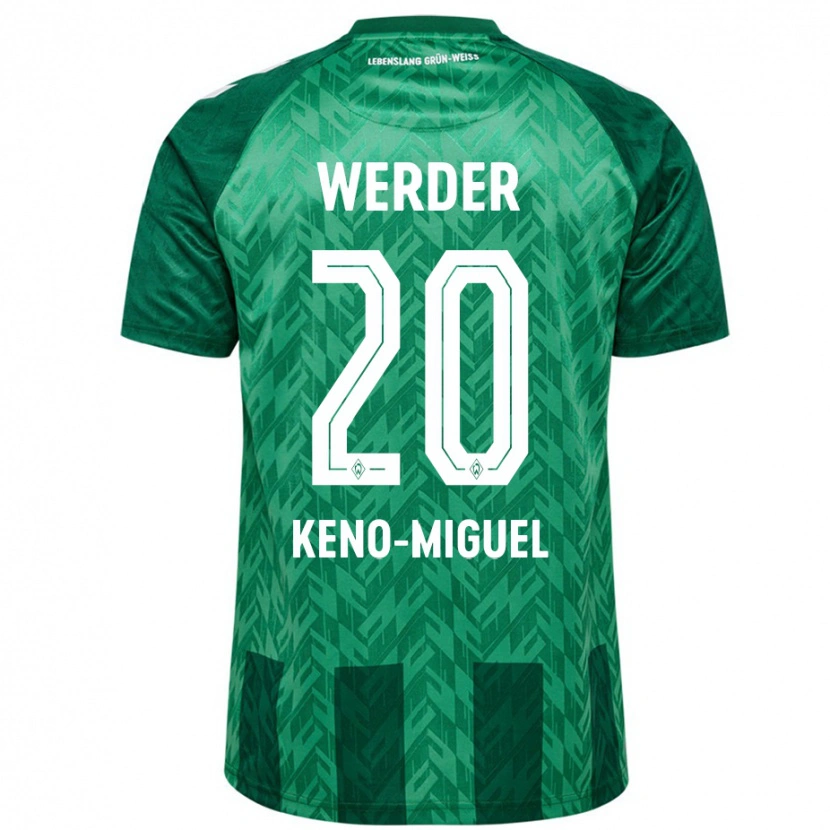 Danxen Niño Camiseta Keno-Miguel Meyer #20 Verde 1ª Equipación 2024/25 La Camisa