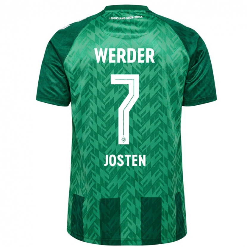 Danxen Niño Camiseta Lisa Josten #7 Verde 1ª Equipación 2024/25 La Camisa