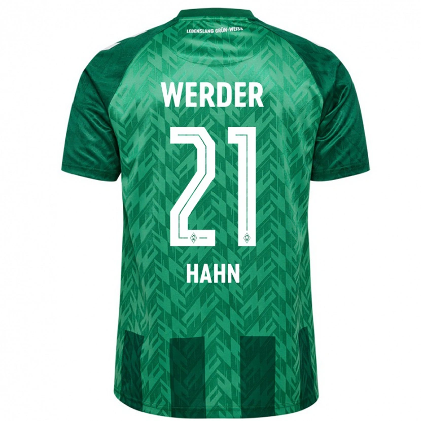 Danxen Niño Camiseta Chiara Hahn #21 Verde 1ª Equipación 2024/25 La Camisa