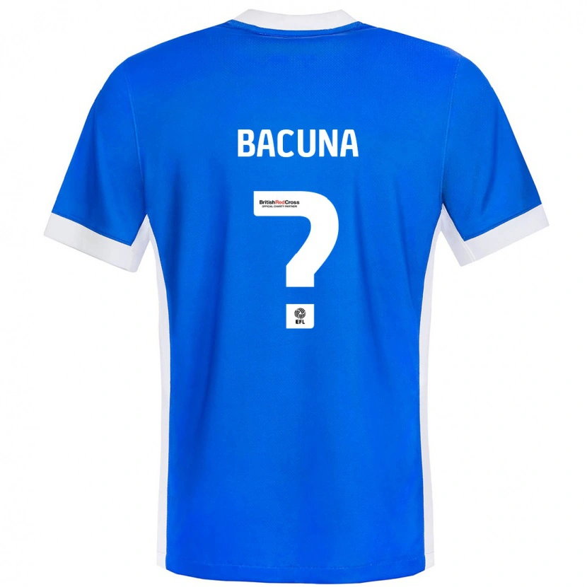 Danxen Niño Camiseta Juninho Bacuna #0 Azul Blanco 1ª Equipación 2024/25 La Camisa