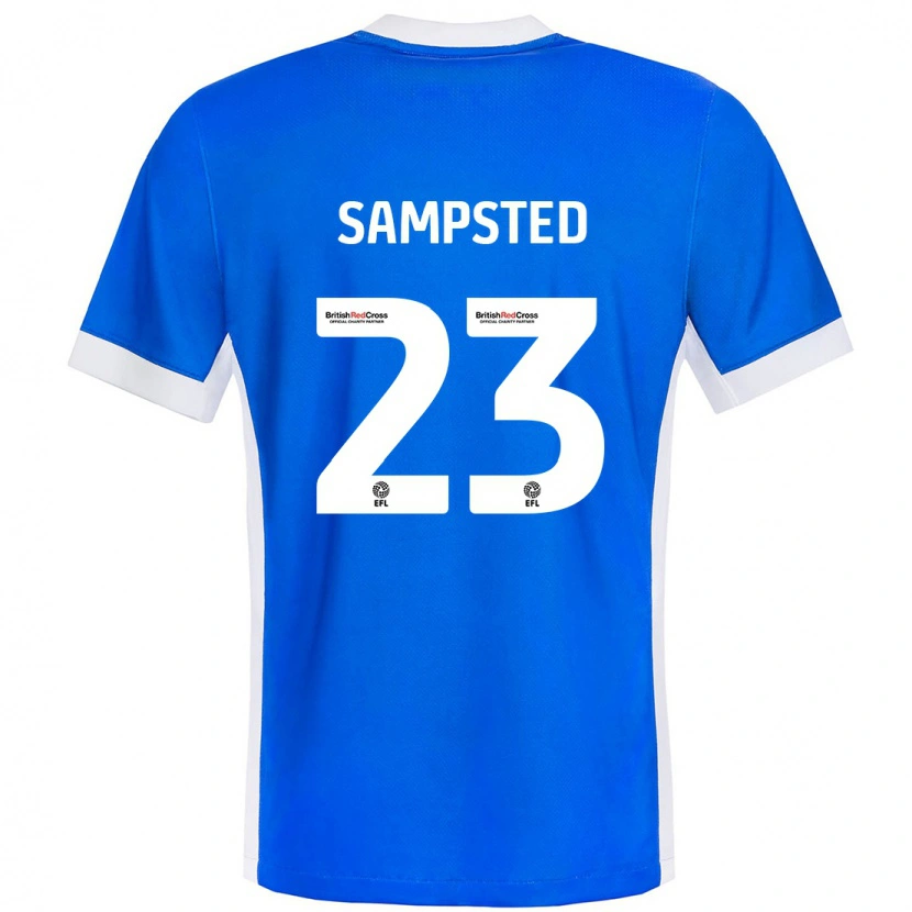 Danxen Niño Camiseta Alfons Sampsted #23 Azul Blanco 1ª Equipación 2024/25 La Camisa