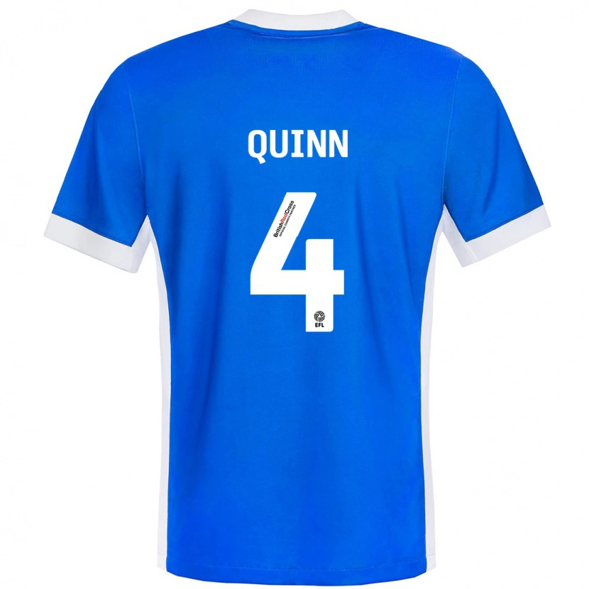 Danxen Niño Camiseta Louise Quinn #4 Azul Blanco 1ª Equipación 2024/25 La Camisa