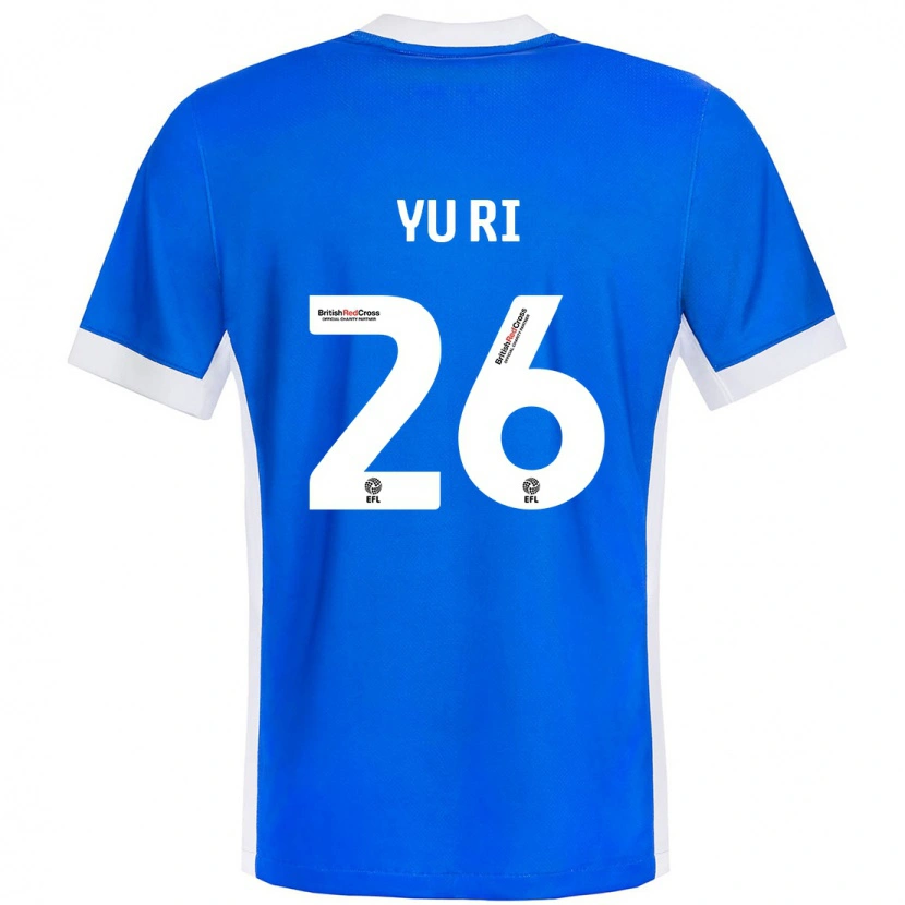 Danxen Niño Camiseta Choe Yu-Ri #26 Azul Blanco 1ª Equipación 2024/25 La Camisa