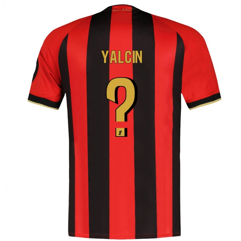 Danxen Niño Camiseta Noah Yalcin #0 Rojo Negro 1ª Equipación 2024/25 La Camisa