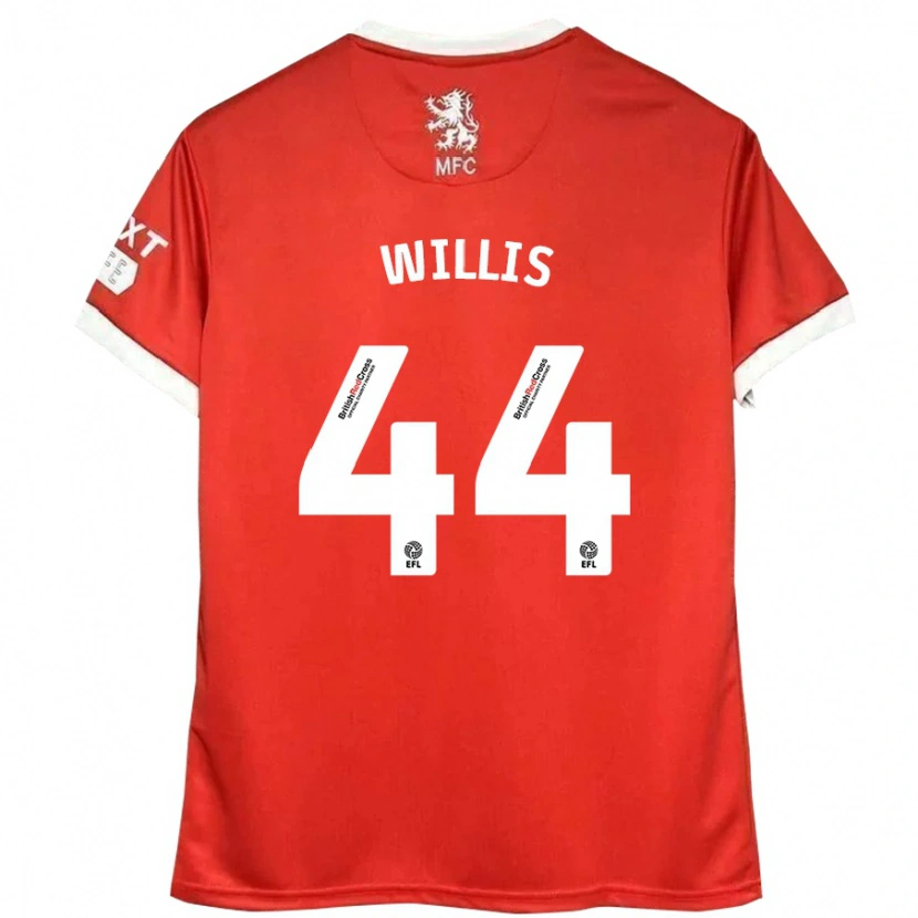 Danxen Niño Camiseta Pharrell Willis #44 Rojo Blanco 1ª Equipación 2024/25 La Camisa