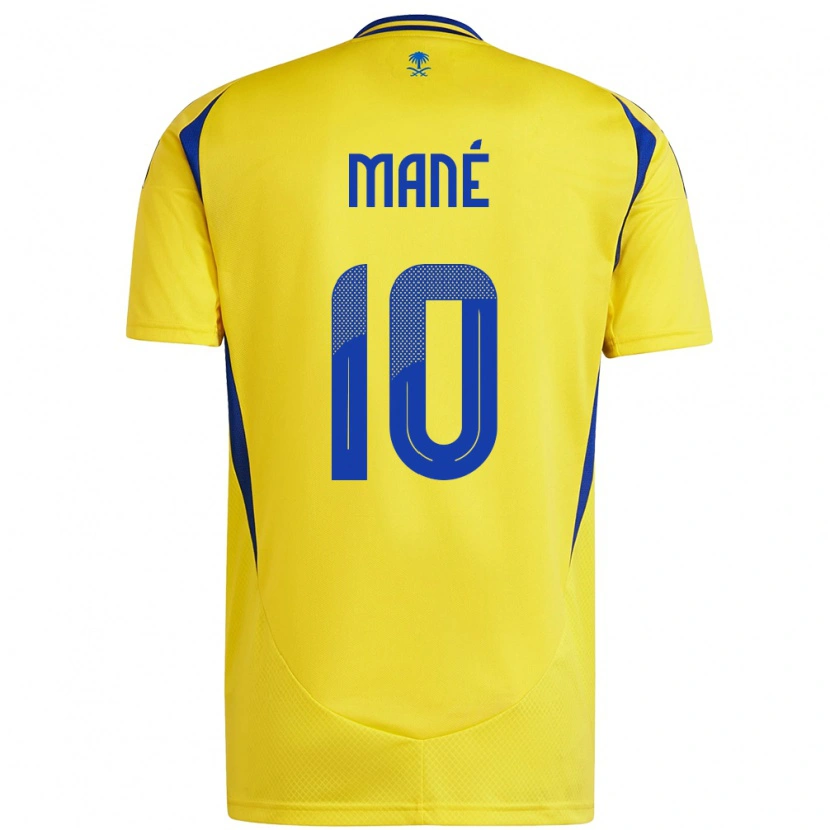 Danxen Niño Camiseta Sadio Mané #10 Amarillo Azul 1ª Equipación 2024/25 La Camisa