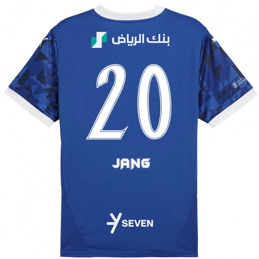 Danxen Niño Camiseta Hyun-Soo Jang #20 Azul Oscuro Blanco 1ª Equipación 2024/25 La Camisa