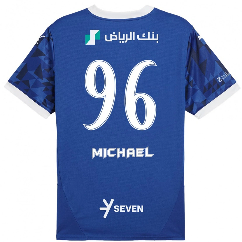 Danxen Niño Camiseta Michael #96 Azul Oscuro Blanco 1ª Equipación 2024/25 La Camisa