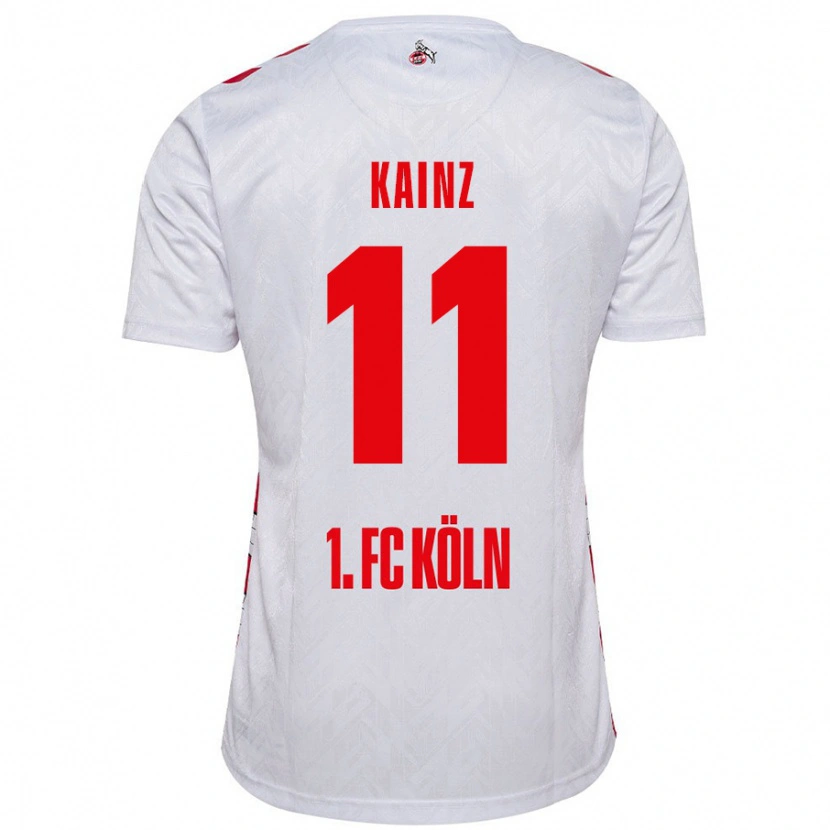 Danxen Niño Camiseta Florian Kainz #11 Blanco Rojo 1ª Equipación 2024/25 La Camisa