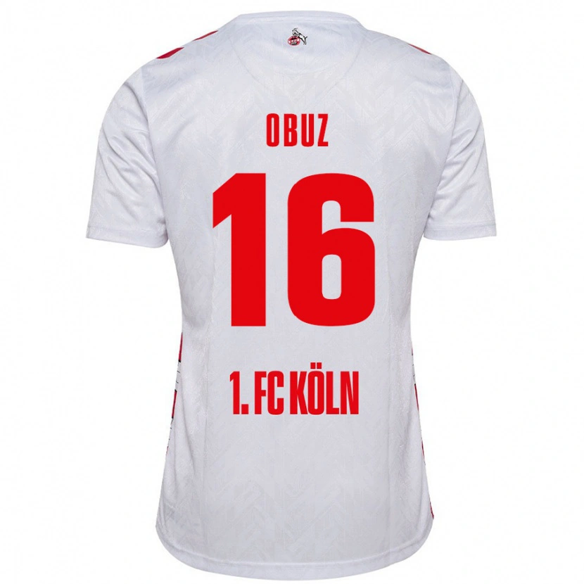 Danxen Niño Camiseta Marvin Obuz #16 Blanco Rojo 1ª Equipación 2024/25 La Camisa