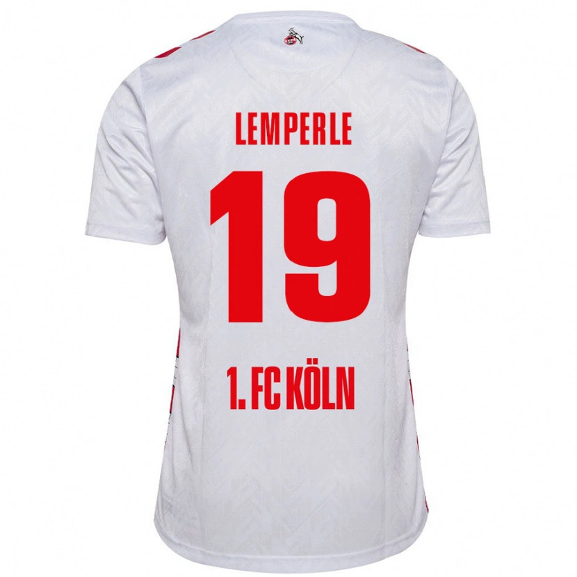 Danxen Niño Camiseta Tim Lemperle #19 Blanco Rojo 1ª Equipación 2024/25 La Camisa