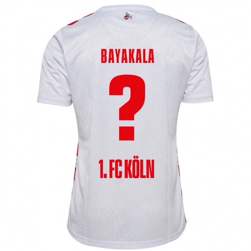 Danxen Niño Camiseta Aaron Bayakala #0 Blanco Rojo 1ª Equipación 2024/25 La Camisa