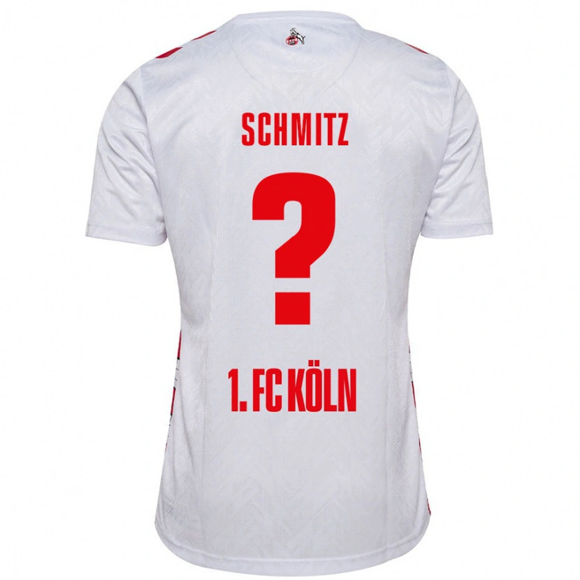 Danxen Niño Camiseta Timo Schmitz #0 Blanco Rojo 1ª Equipación 2024/25 La Camisa