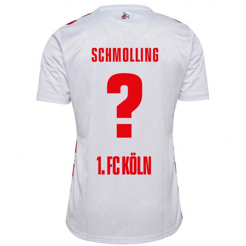 Danxen Niño Camiseta Viktor Schmolling #0 Blanco Rojo 1ª Equipación 2024/25 La Camisa