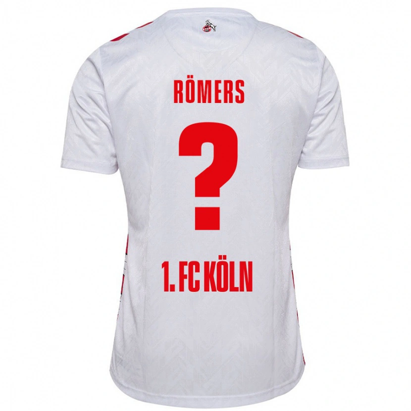 Danxen Niño Camiseta Arian Römers #0 Blanco Rojo 1ª Equipación 2024/25 La Camisa