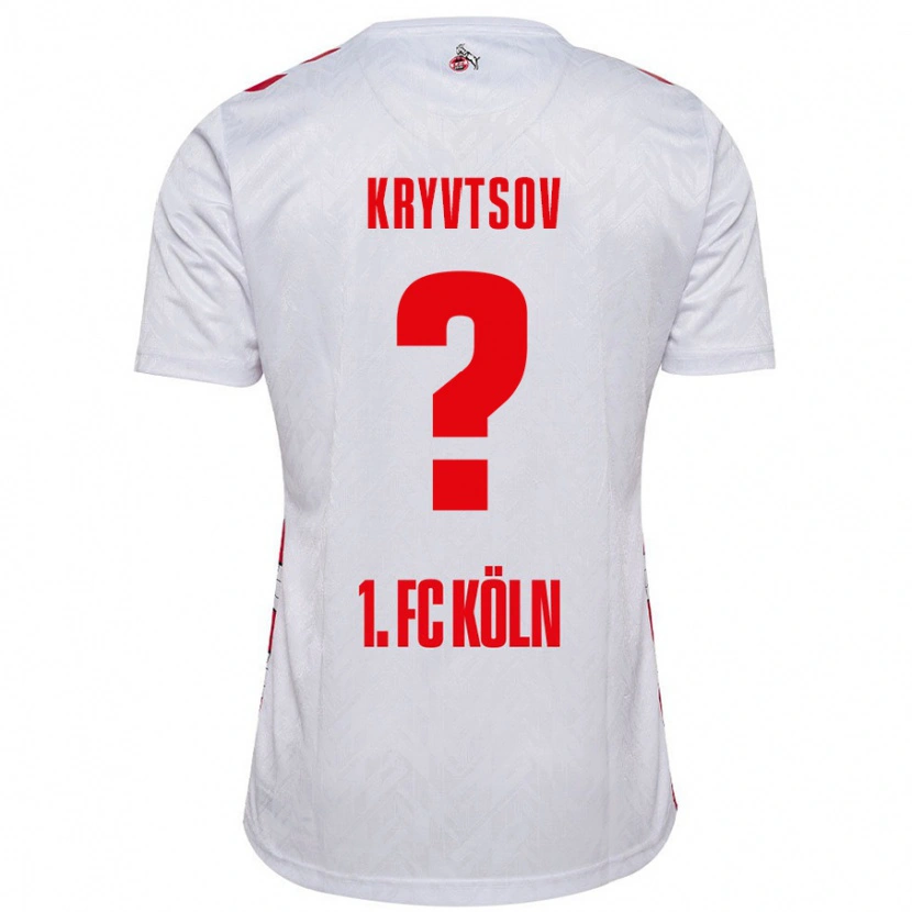 Danxen Niño Camiseta Nikita Kryvtsov #0 Blanco Rojo 1ª Equipación 2024/25 La Camisa