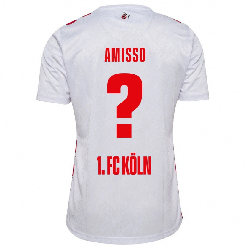 Danxen Niño Camiseta Gabriel Amisso #0 Blanco Rojo 1ª Equipación 2024/25 La Camisa