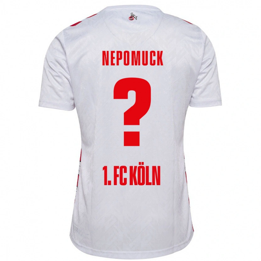 Danxen Niño Camiseta Simon Nepomuck #0 Blanco Rojo 1ª Equipación 2024/25 La Camisa