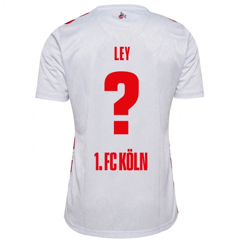 Danxen Niño Camiseta Benjamin Ley #0 Blanco Rojo 1ª Equipación 2024/25 La Camisa