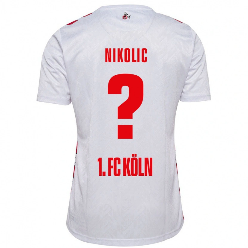 Danxen Niño Camiseta Milan Nikolic #0 Blanco Rojo 1ª Equipación 2024/25 La Camisa