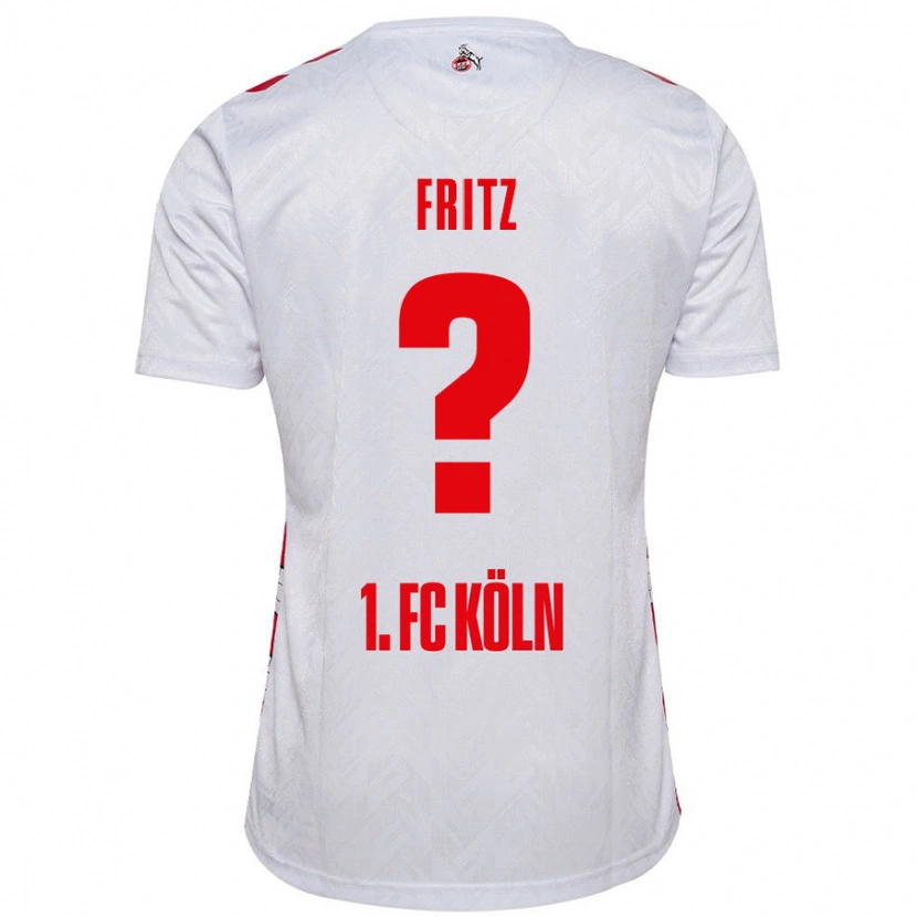 Danxen Niño Camiseta Johannes Fritz #0 Blanco Rojo 1ª Equipación 2024/25 La Camisa