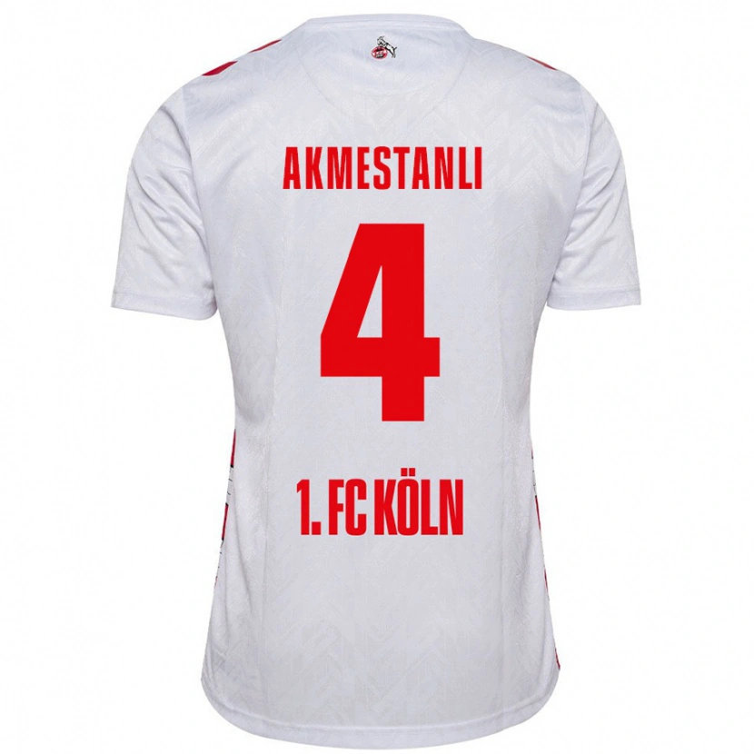 Danxen Niño Camiseta Teoman Akmestanli #4 Blanco Rojo 1ª Equipación 2024/25 La Camisa