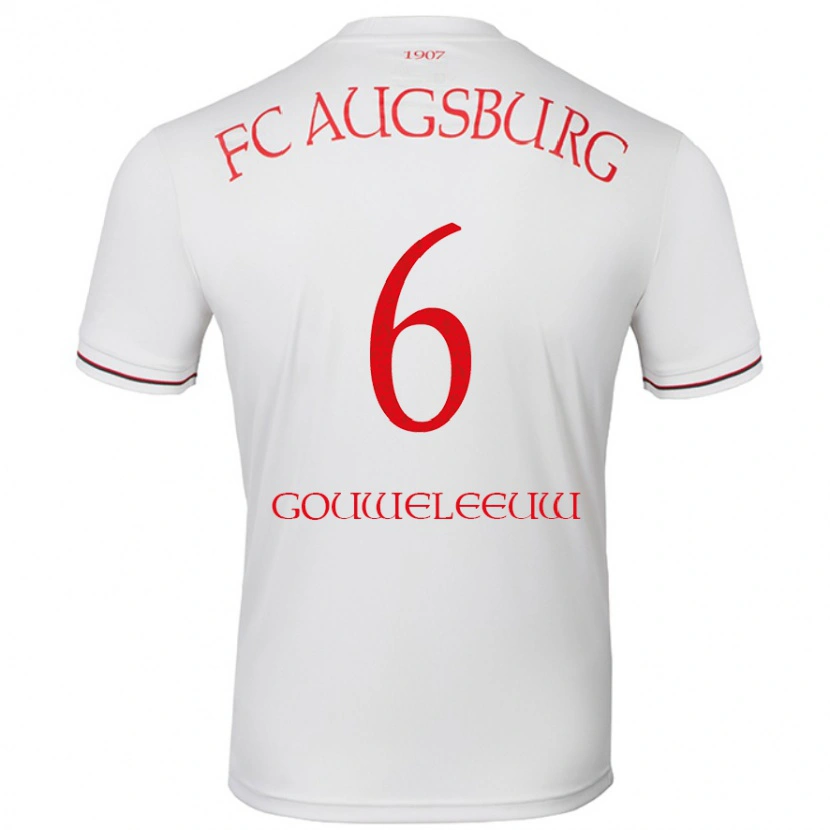 Danxen Niño Camiseta Jeffrey Gouweleeuw #6 Blanco 1ª Equipación 2024/25 La Camisa