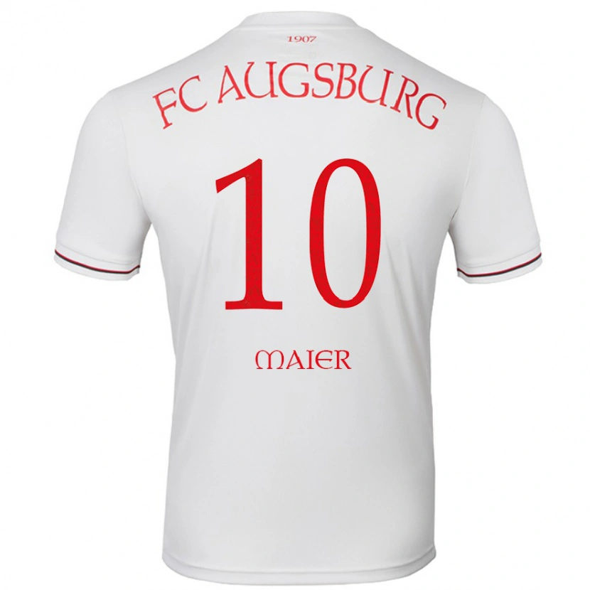 Danxen Niño Camiseta Arne Maier #10 Blanco 1ª Equipación 2024/25 La Camisa