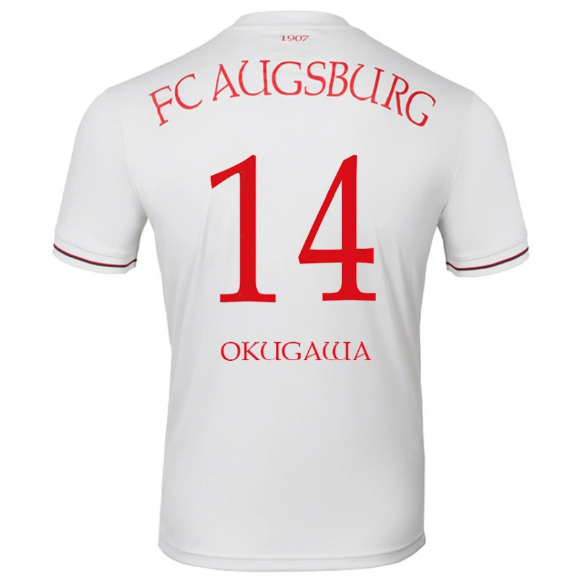 Danxen Niño Camiseta Masaya Okugawa #14 Blanco 1ª Equipación 2024/25 La Camisa