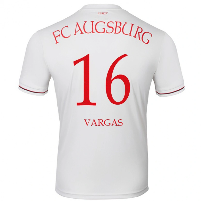 Danxen Niño Camiseta Rubén Vargas #16 Blanco 1ª Equipación 2024/25 La Camisa