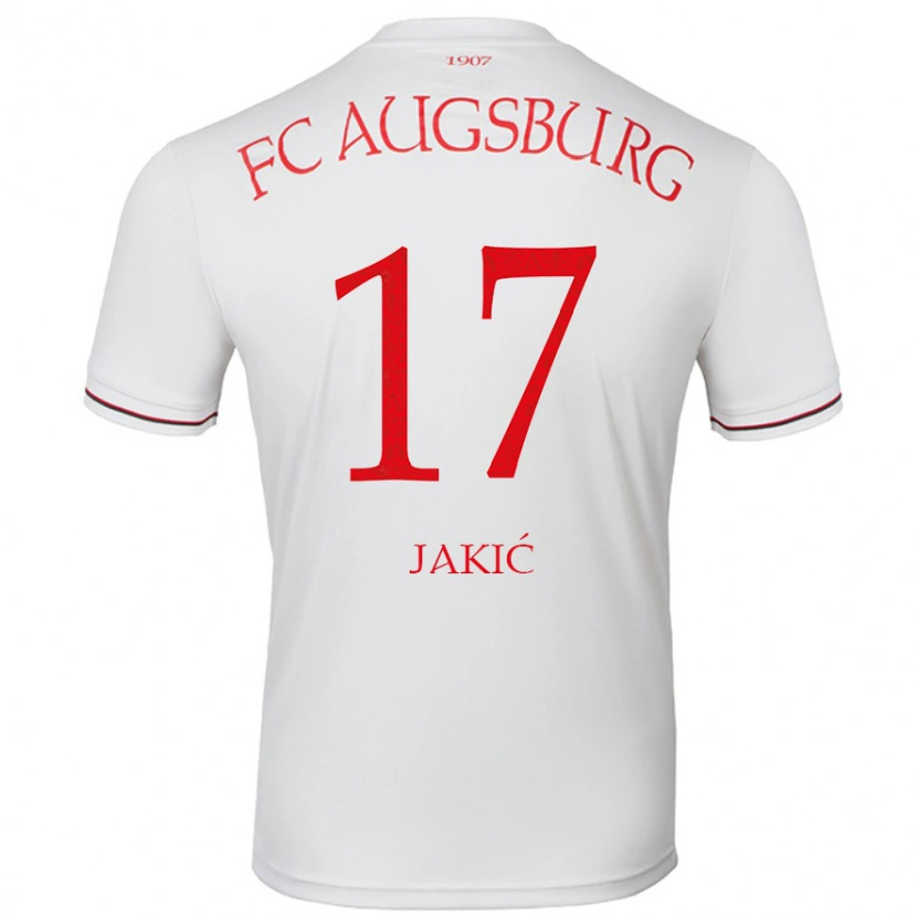 Danxen Niño Camiseta Kristijan Jakic #17 Blanco 1ª Equipación 2024/25 La Camisa