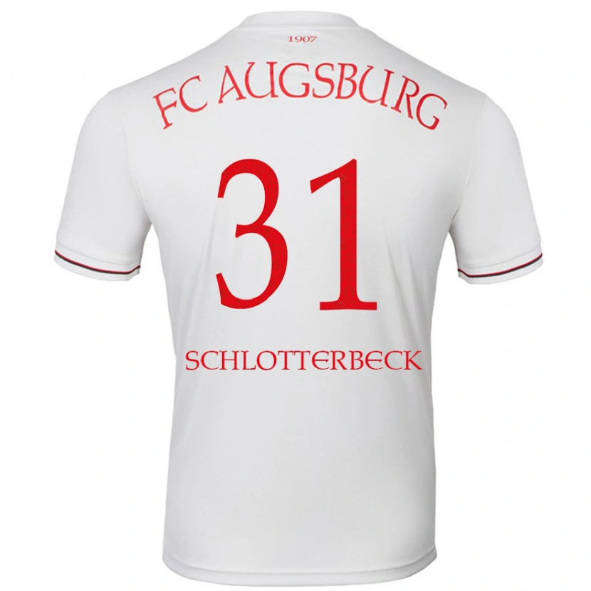 Danxen Niño Camiseta Keven Schlotterbeck #31 Blanco 1ª Equipación 2024/25 La Camisa