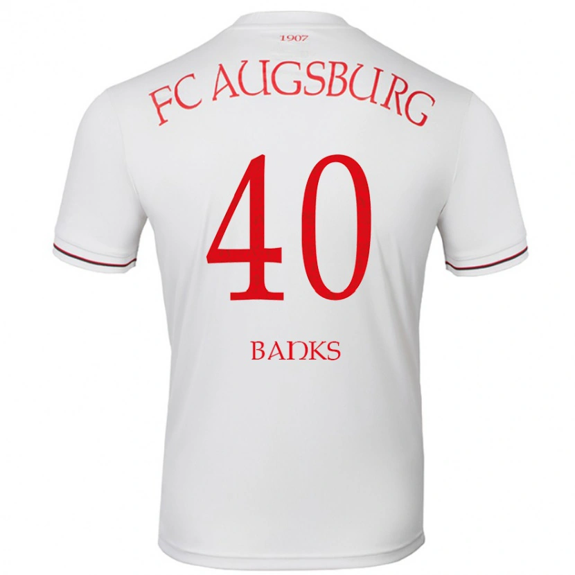 Danxen Niño Camiseta Noahkai Banks #40 Blanco 1ª Equipación 2024/25 La Camisa