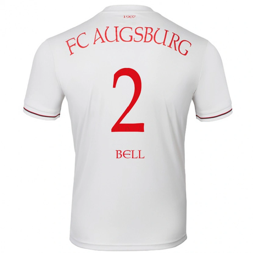 Danxen Niño Camiseta Julian Bell #2 Blanco 1ª Equipación 2024/25 La Camisa