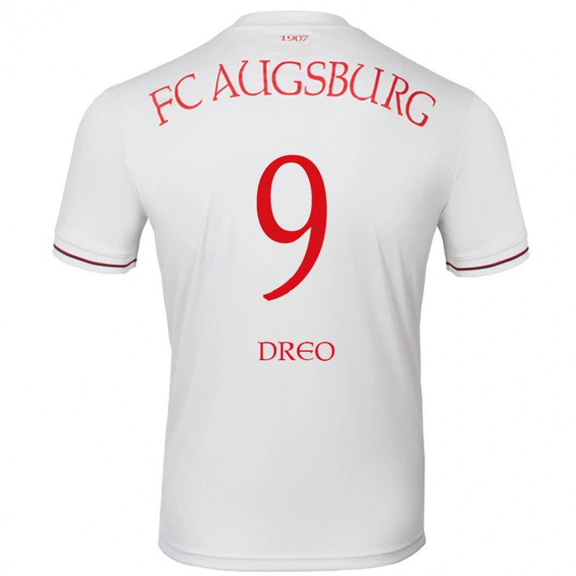 Danxen Niño Camiseta David Dreo #9 Blanco 1ª Equipación 2024/25 La Camisa