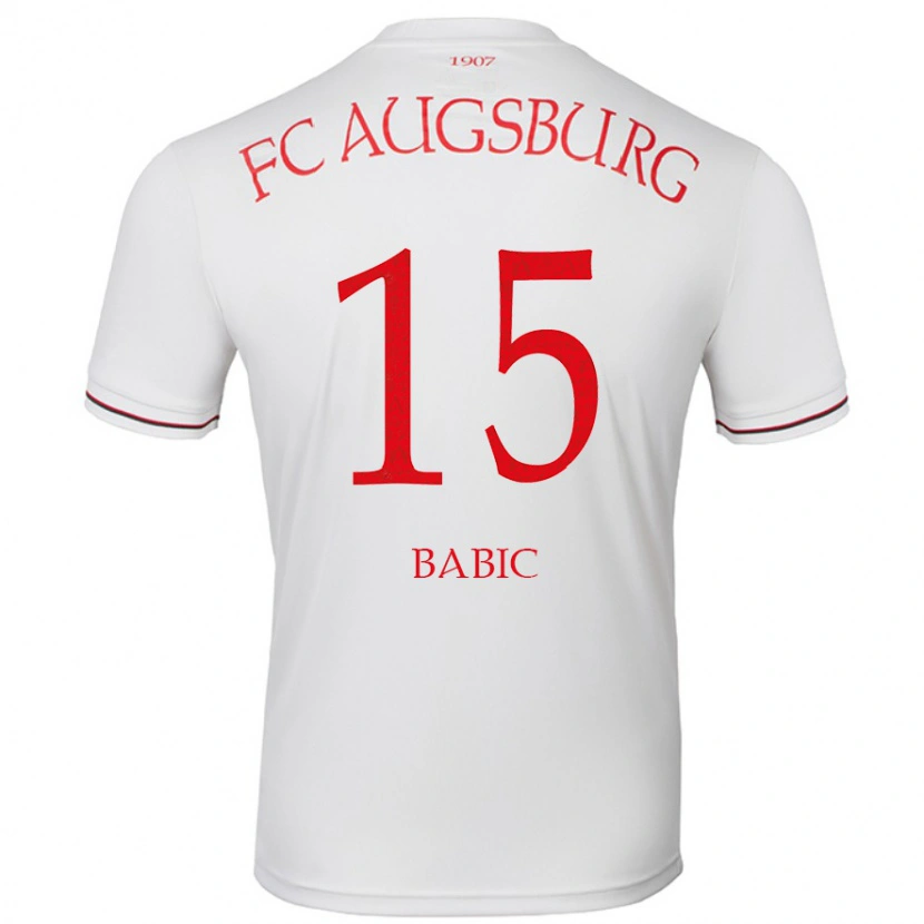 Danxen Niño Camiseta David Babic #15 Blanco 1ª Equipación 2024/25 La Camisa