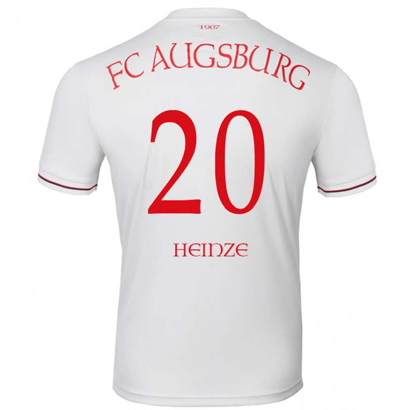 Danxen Niño Camiseta Fynn Heinze #20 Blanco 1ª Equipación 2024/25 La Camisa