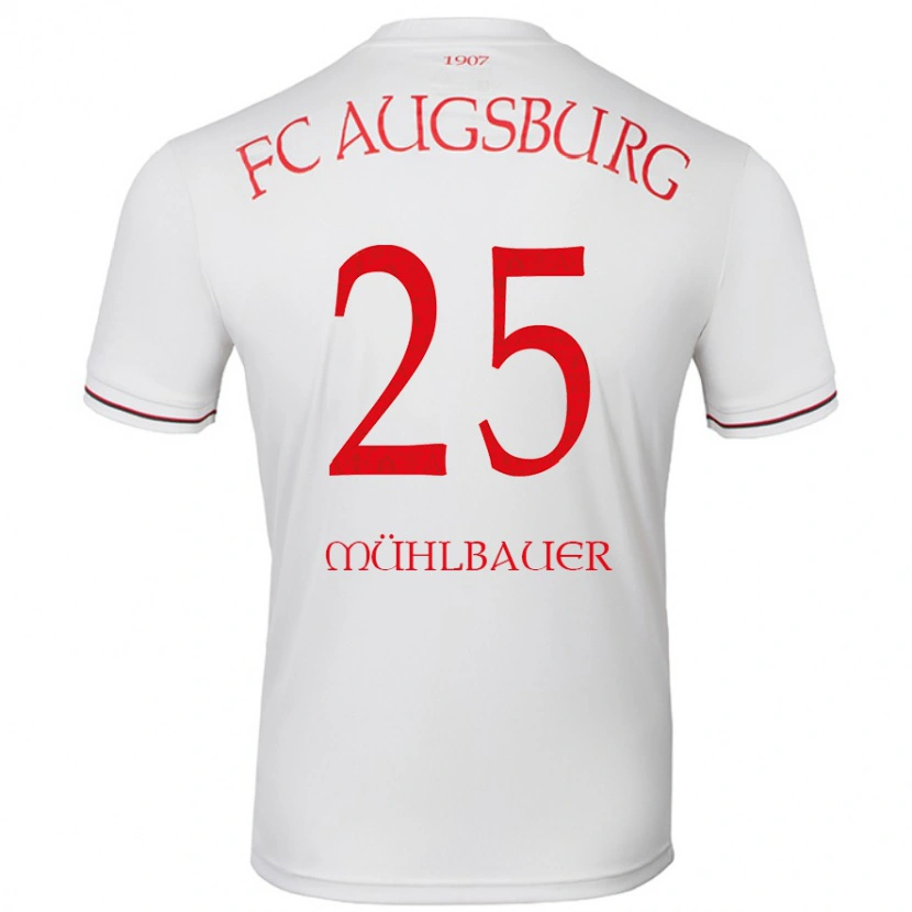 Danxen Niño Camiseta Simon Mühlbauer #25 Blanco 1ª Equipación 2024/25 La Camisa