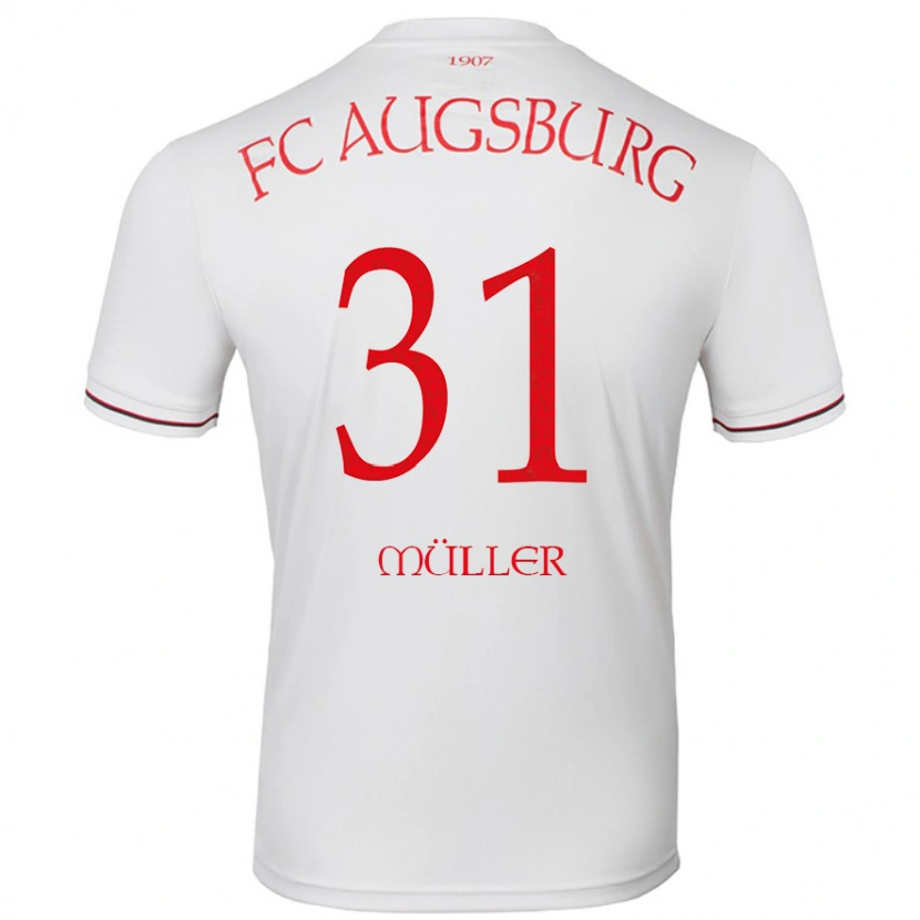 Danxen Niño Camiseta Noah Müller #31 Blanco 1ª Equipación 2024/25 La Camisa