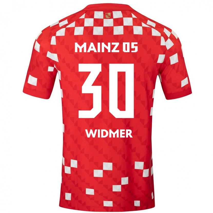 Danxen Niño Camiseta Silvan Widmer #30 Blanco Rojo 1ª Equipación 2024/25 La Camisa