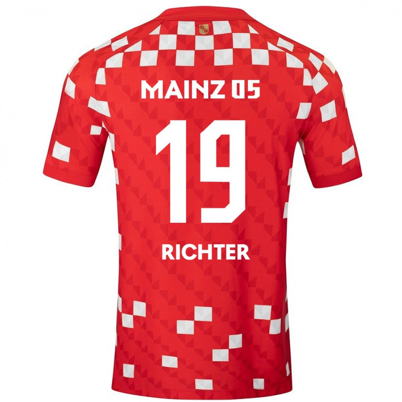 Danxen Niño Camiseta Marc Richter #19 Blanco Rojo 1ª Equipación 2024/25 La Camisa