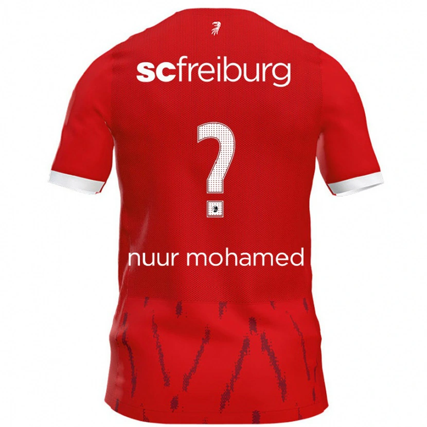 Danxen Niño Camiseta Billal Nuur Mohamed #0 Rojo 1ª Equipación 2024/25 La Camisa