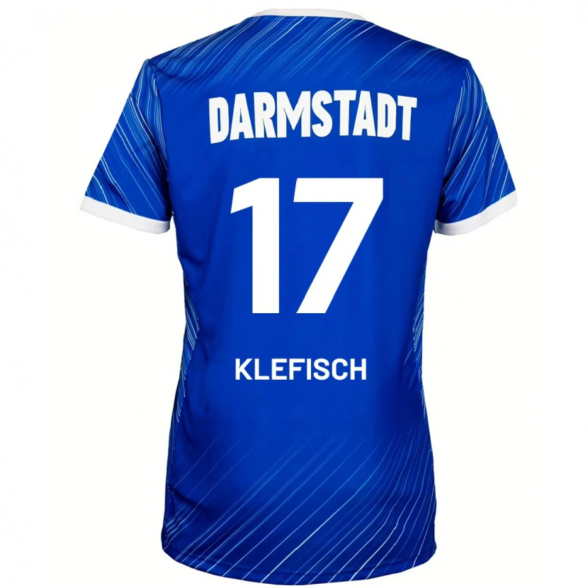 Danxen Niño Camiseta Kai Klefisch #17 Azul Blanco 1ª Equipación 2024/25 La Camisa