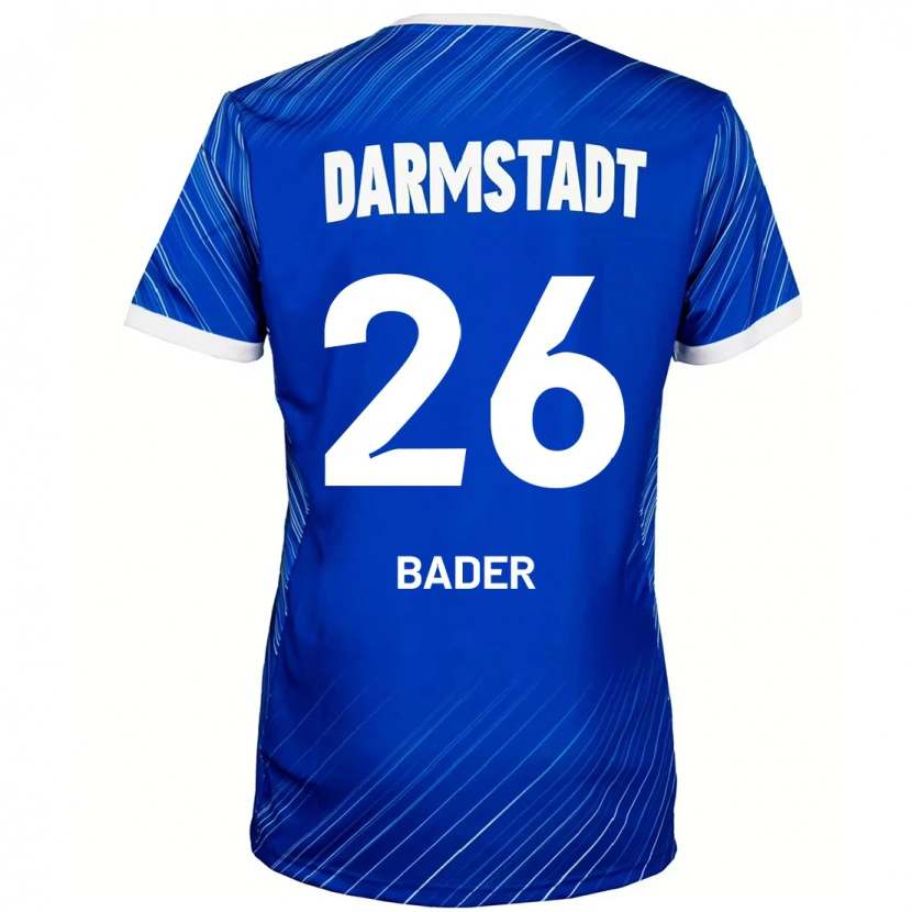 Danxen Niño Camiseta Matthias Bader #26 Azul Blanco 1ª Equipación 2024/25 La Camisa