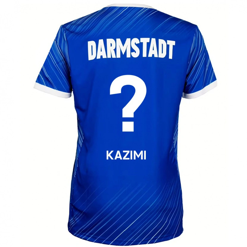 Danxen Niño Camiseta Yasin Kazimi #0 Azul Blanco 1ª Equipación 2024/25 La Camisa